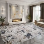 Covor Atena Lux Modern Gri Crem