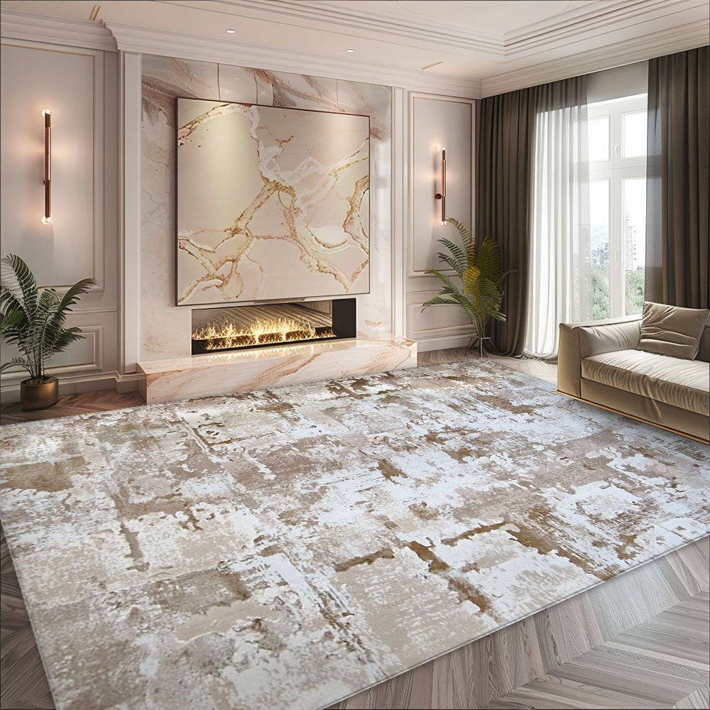 Artboard1_a44acaee-13d7-47ec-b5c1-06accf6d41ac.jpg Covor Atena Lux Modern Crem Bej - imagine 1