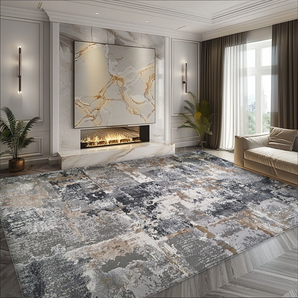 Artboard1_b40aac74-d91e-4172-9795-381af8c6ea18.jpg Covor Atena Lux Modern Bej Gri - imagine 1