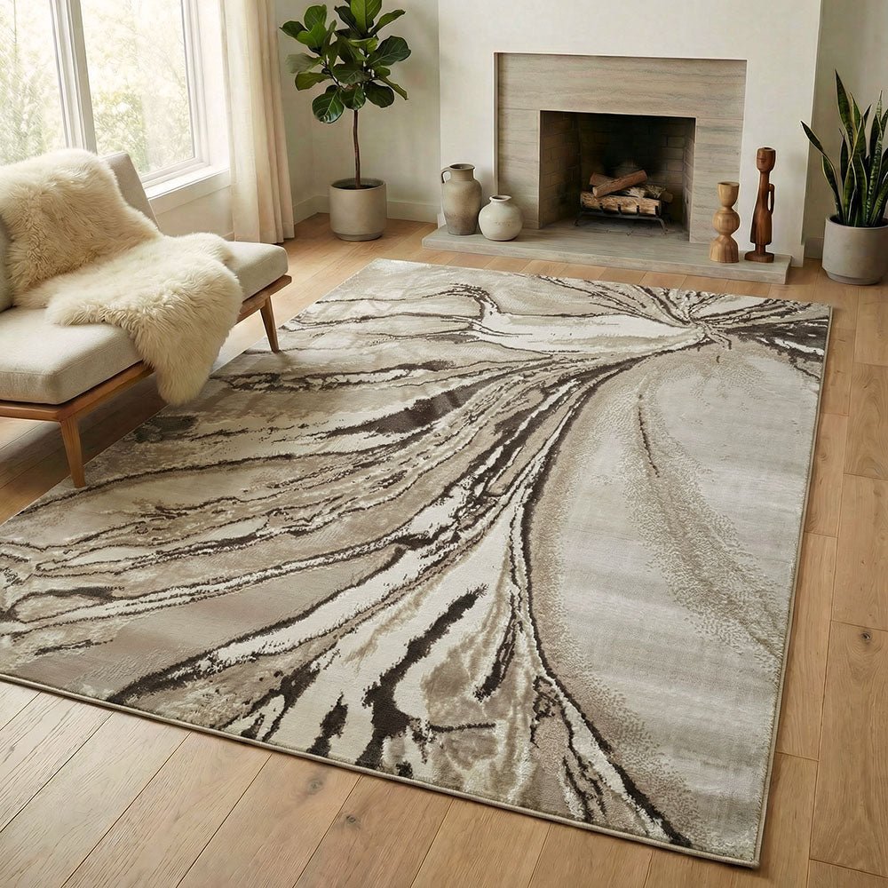 Artboard1_e135bfad-e2e9-433e-a342-0043db3d3df6.jpg Covor Marevole 0932A Cream Beige - imagine 1