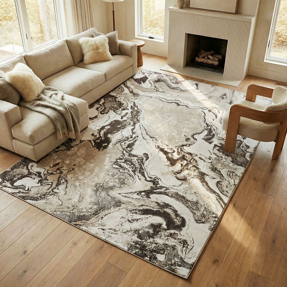 Artboard1_ef8c9f46-b6f9-4410-bff9-50c773b84453.jpg Covor Marevole 0933A Beige Cream - imagine 1