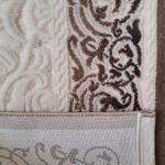 Covor Gloria 3D Elegant Alb Perlat Chenar Bej - imagine 3