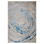 Covor Volute Silky Soft Wave Crem Albastru - imagine 2