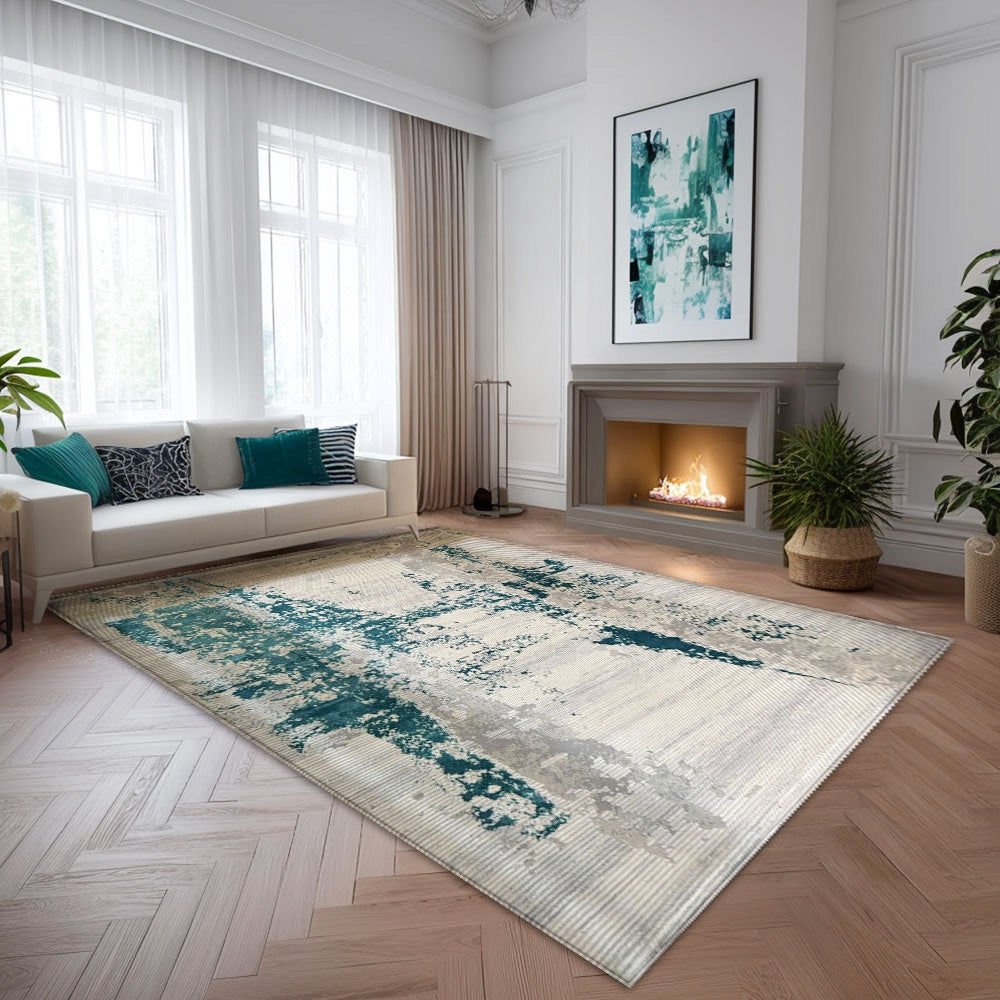 covor-heritage-horus-10045229138267-gri-turcoaz-1 Covor Heritage Horus Gri, Turcoaz - imagine 1