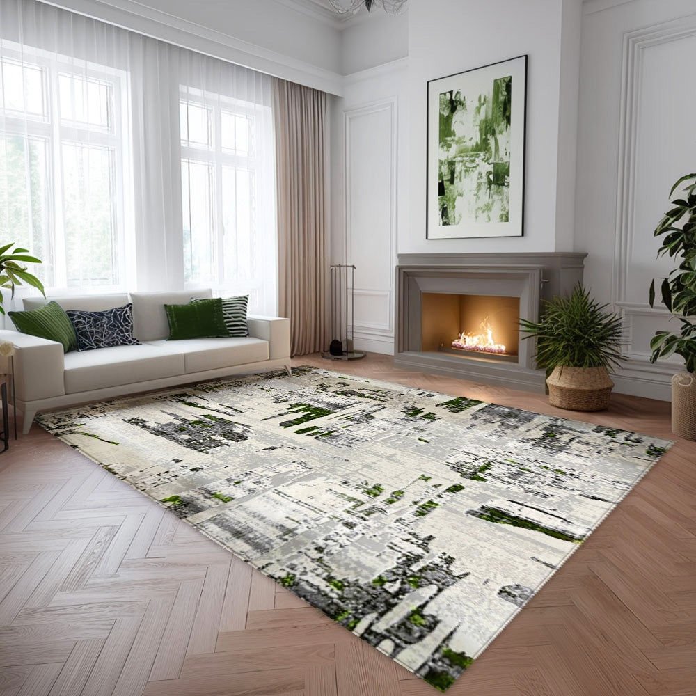 covor-heritage-ranis-10045299851611-gri-verde-1 Covor Heritage Ranis Gri, Verde - imagine 1
