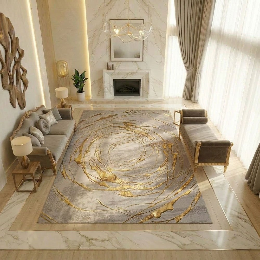 covor-volute-titus-8887295410523-crem-gold-1 Covor Volute Titus Crem, Gold - imagine 1